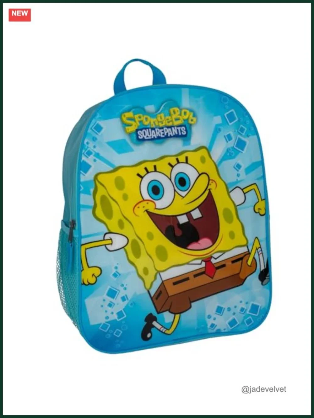 Kids Spongebob Squarepants Backpack, School Bag 15in Polyester